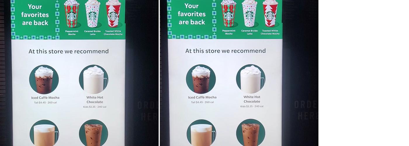 Starbucks Menu
