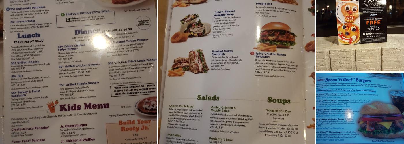 IHOP Menu