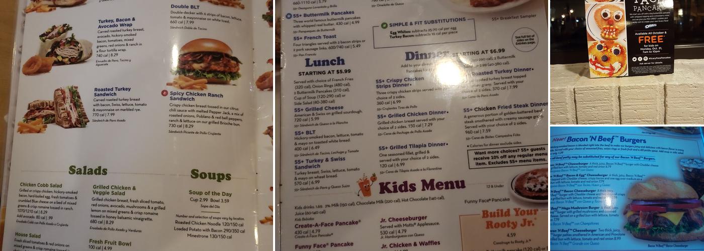IHOP Menu