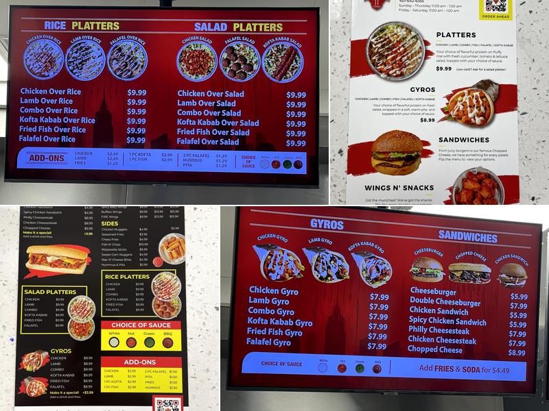 Naz's Halal Food - Pawtucket Menu