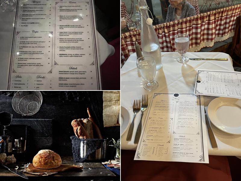 Planchette Bistro and Creperie Menu