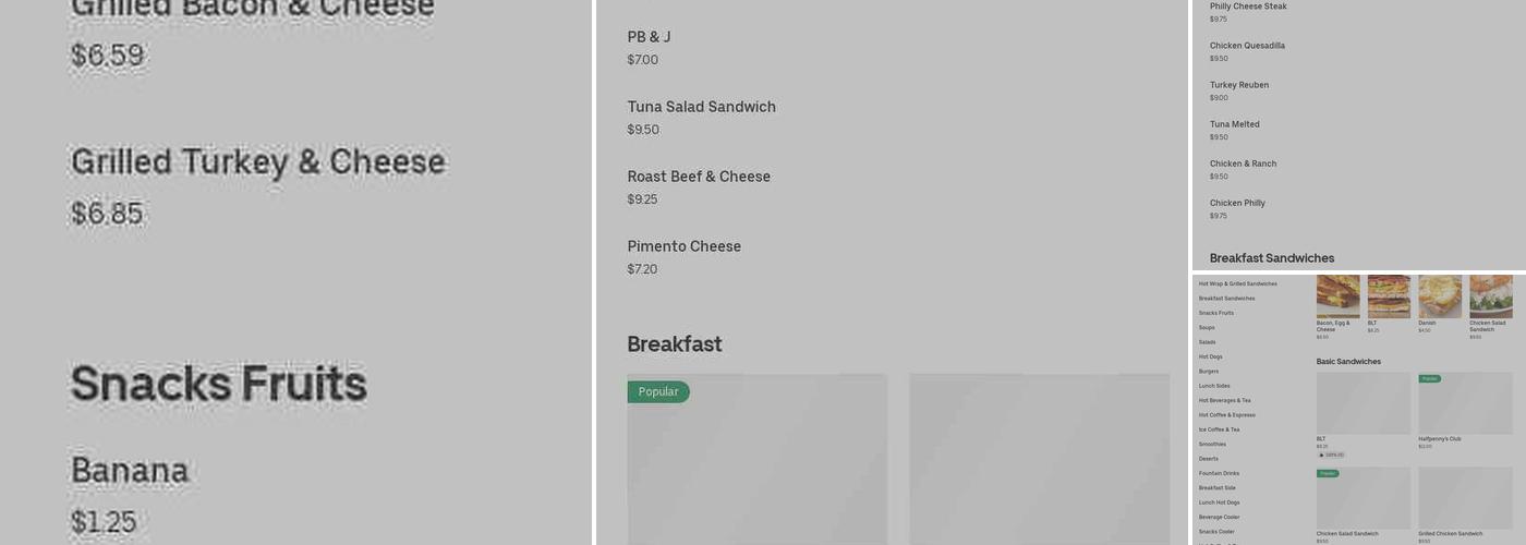 Halfpenny’s Cafe Menu