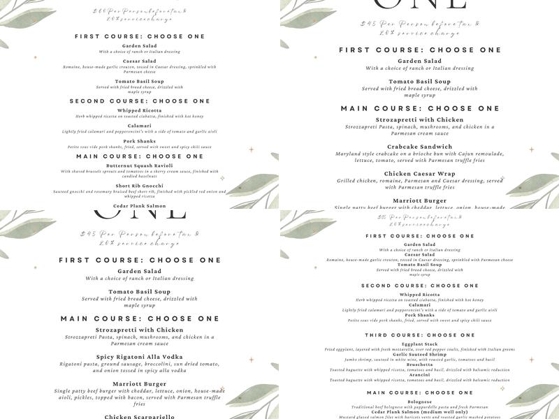Capo Capo Menu