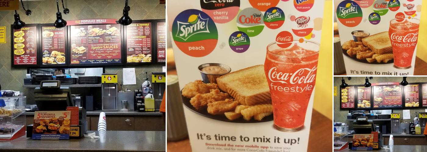 Zaxbys Chicken Fingers & Buffalo Wings Menu