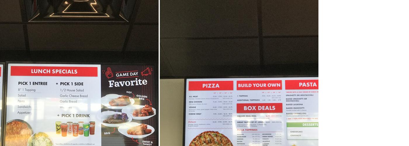 Imo's Pizza Menu