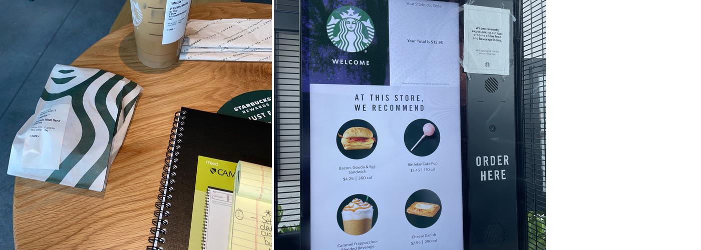 Starbucks Menu