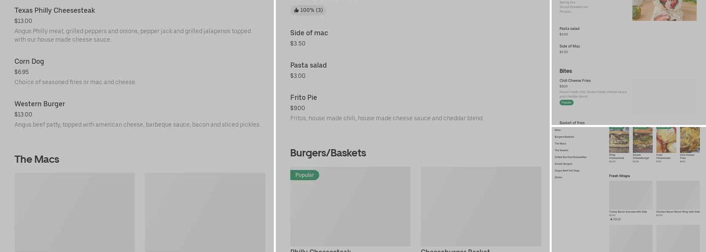 Beachside Grill Menu