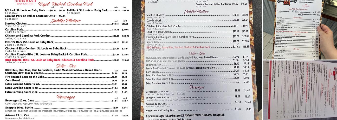 Bitterman's BBQ Menu