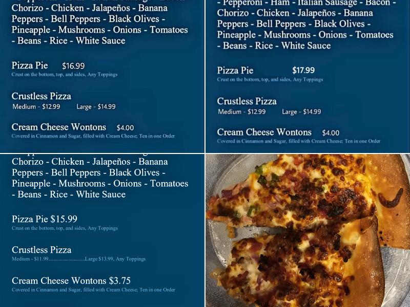 Don Jose’s Pizza Menu