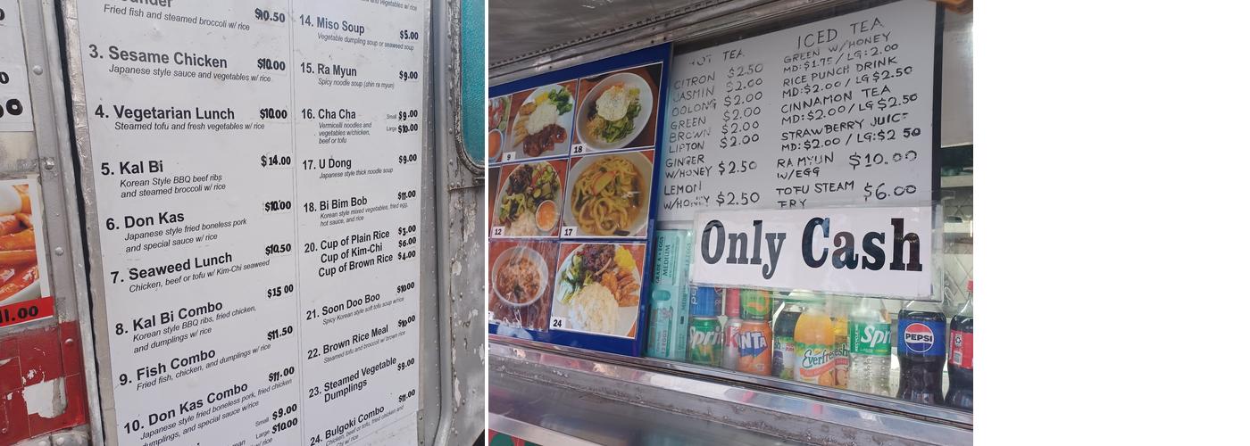 Cha Cha Menu