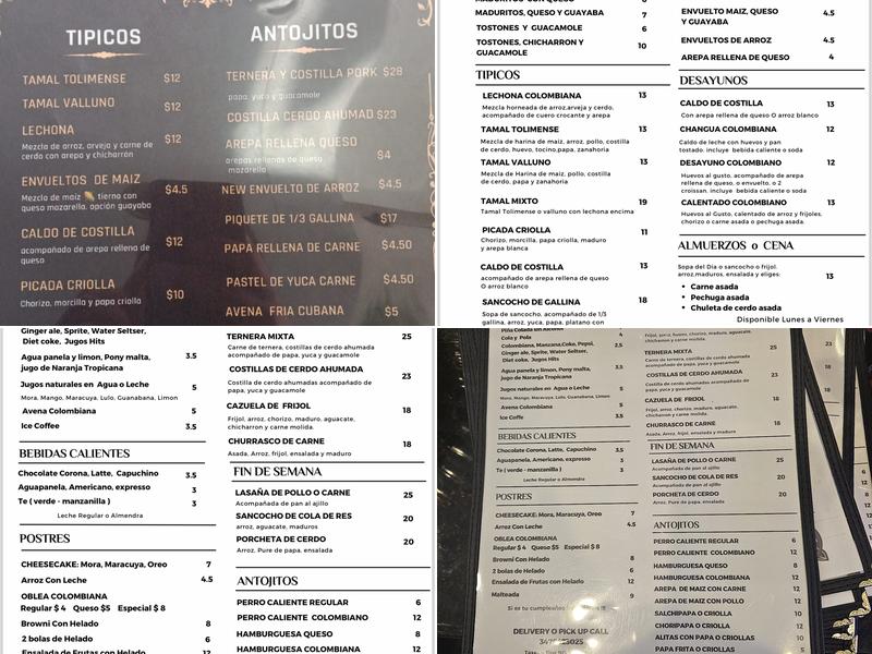 Lechoneria New York Menu