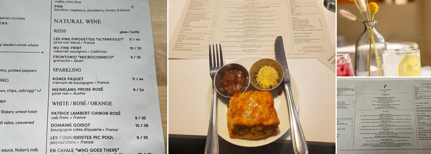 Juneberry Table Menu