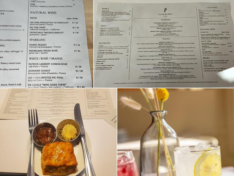 Juneberry Table Menu