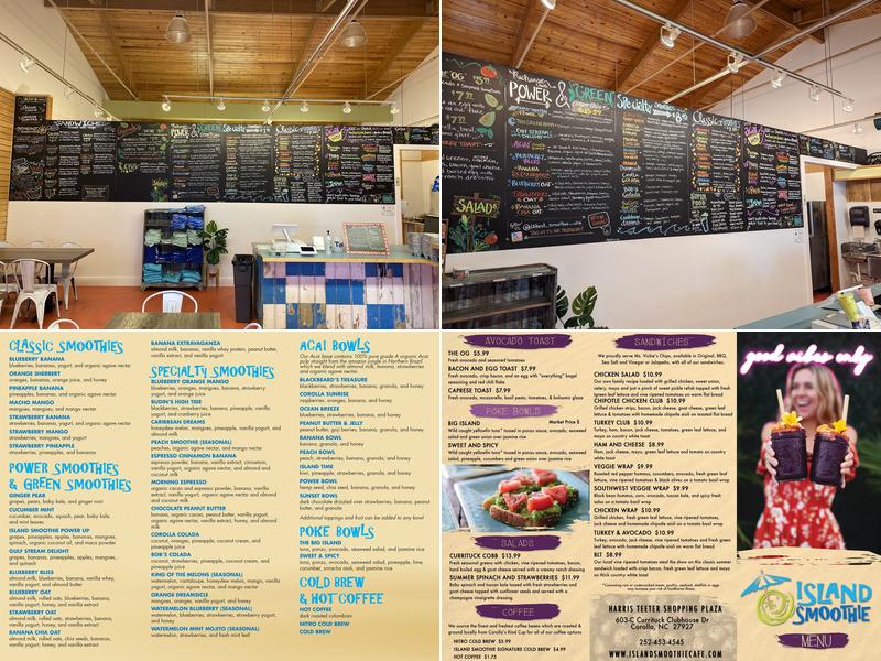 Coastal Smoothie Cafe Menu