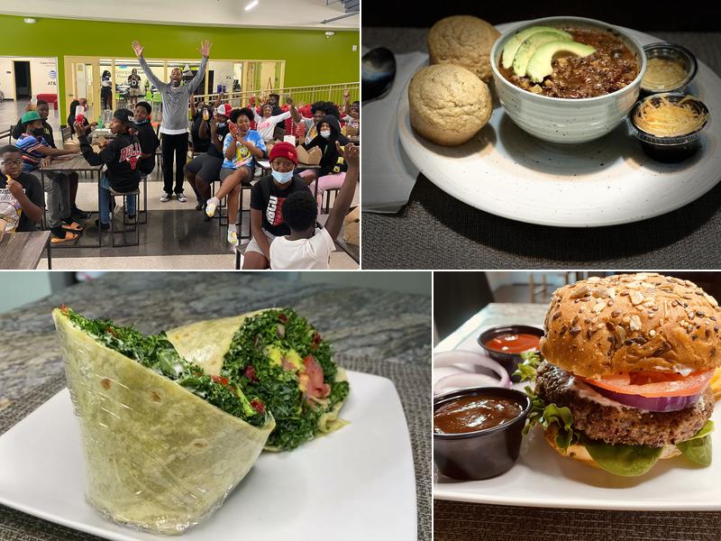 Jimmy Jam's Kale Wraps & Burgers