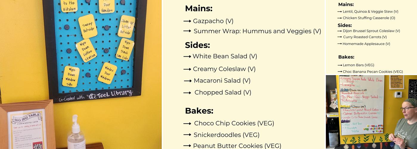 Big Big Table Menu