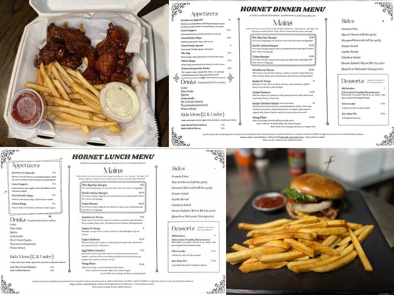 The Hornet's Nest Menu