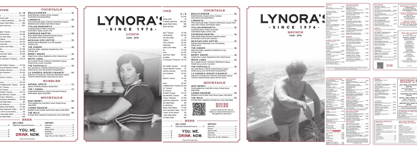 Lynora's WPB Menu