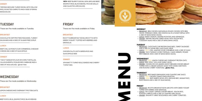 Vesta's Kitchen Menu