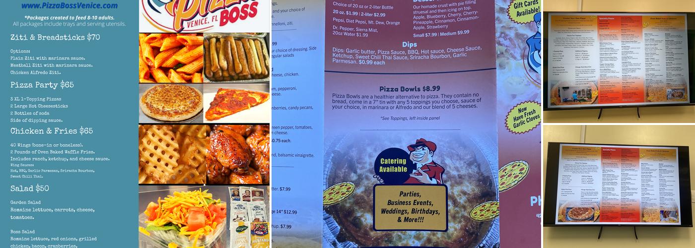 Pizza Boss Menu