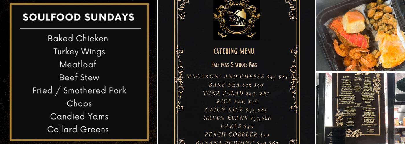 Rich Taste LLC Menu