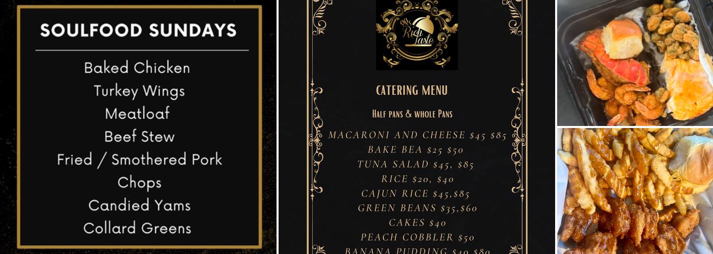 Rich Taste LLC Menu