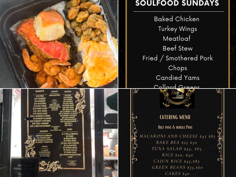 Rich Taste LLC Menu