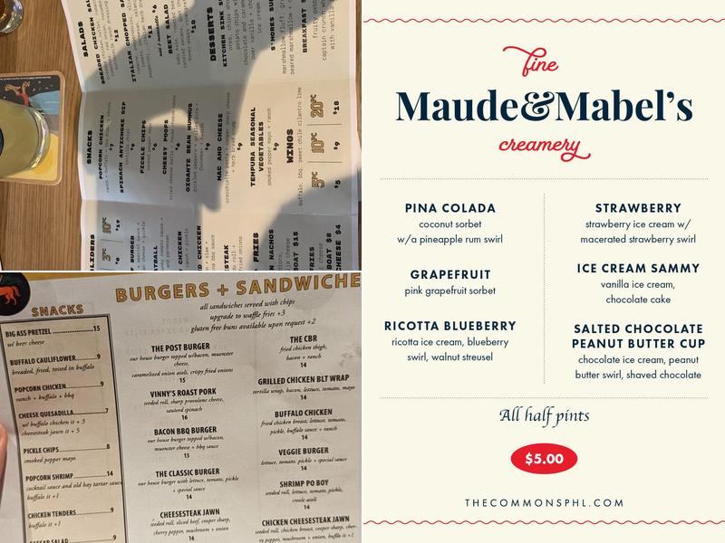 Agea at The Commons Menu