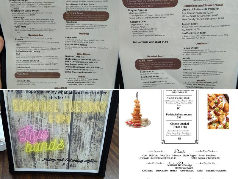 MAK Daddy’s Old Town Meet ‘n Eat Menu