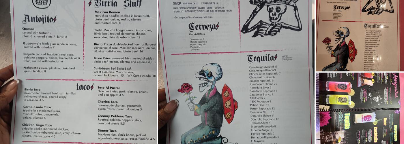 BIRRITACO Menu