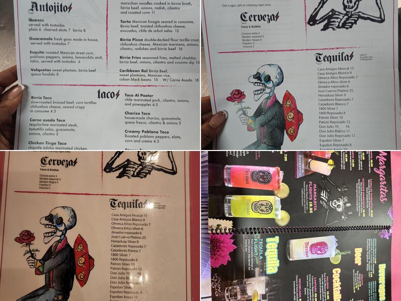 BIRRITACO Menu