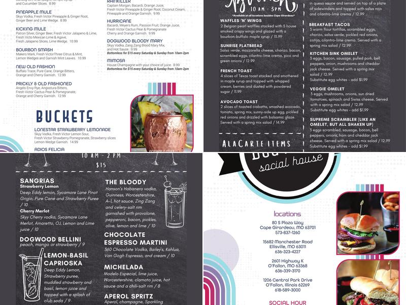 Dogwood Social House O'Fallon, MO Menu
