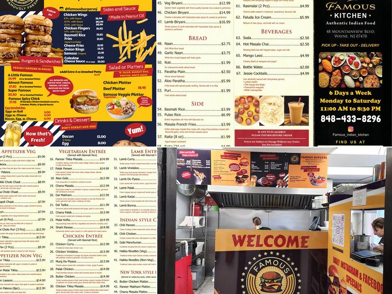 Famous Kitchen Wayne Menu