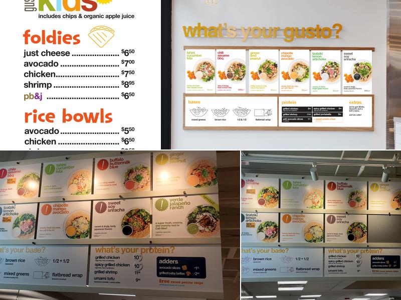 gusto! East Cobb Menu