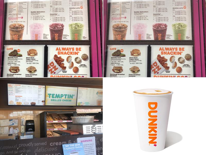 Dunkin' Menu