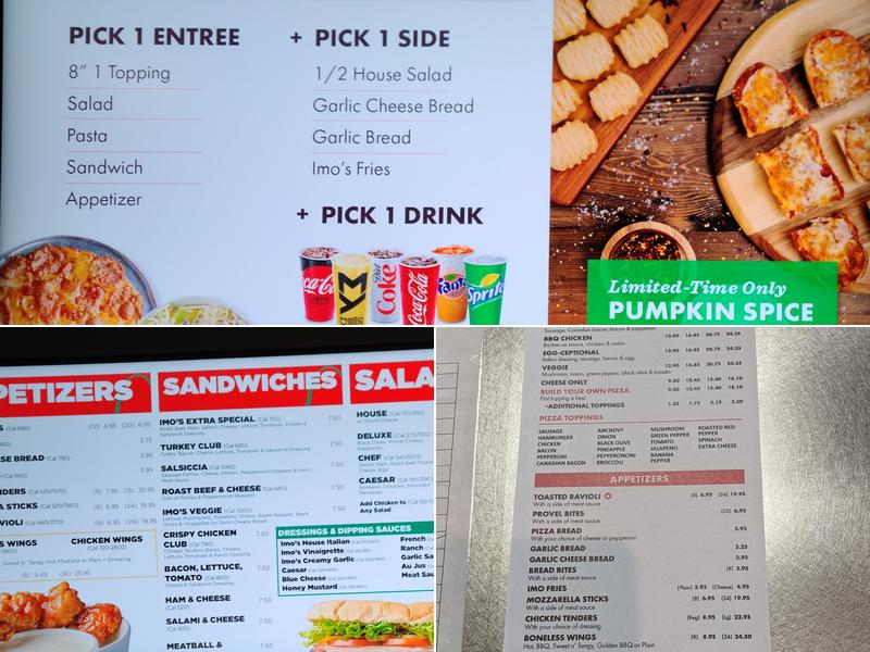 Imo's Pizza Menu