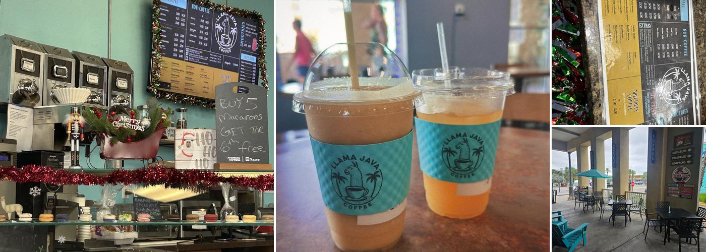 Llama Java Coffee Menu