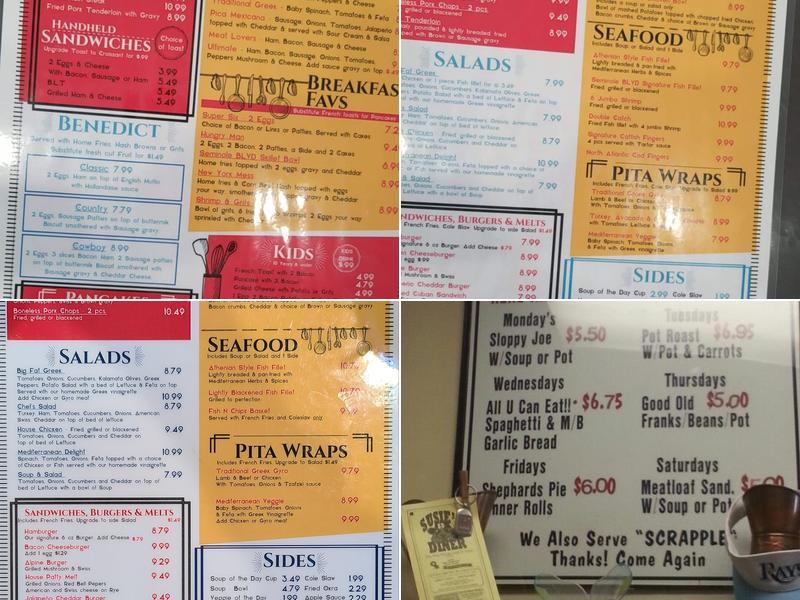 Seminole Diner Menu
