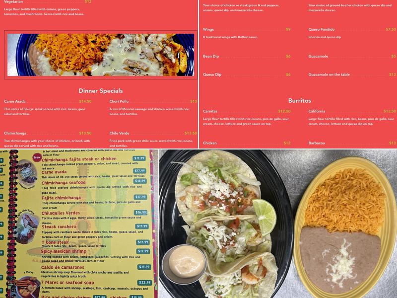 The Compadres Menu