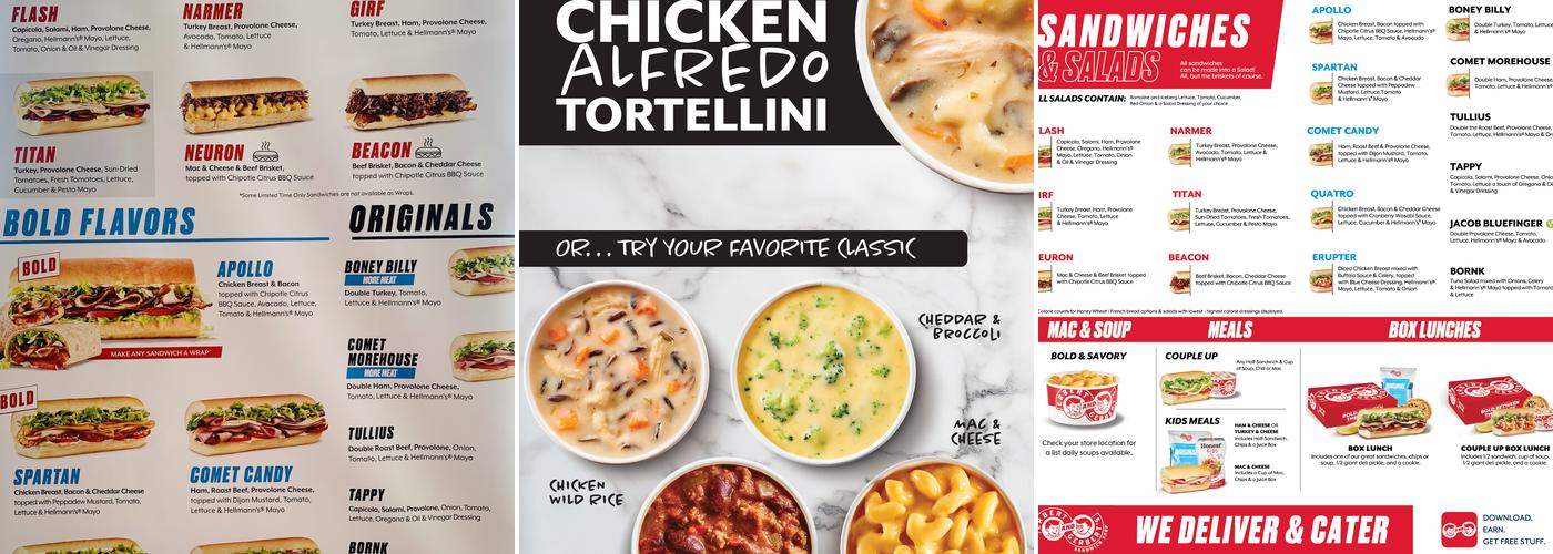 Erbert and Gerberts Menu