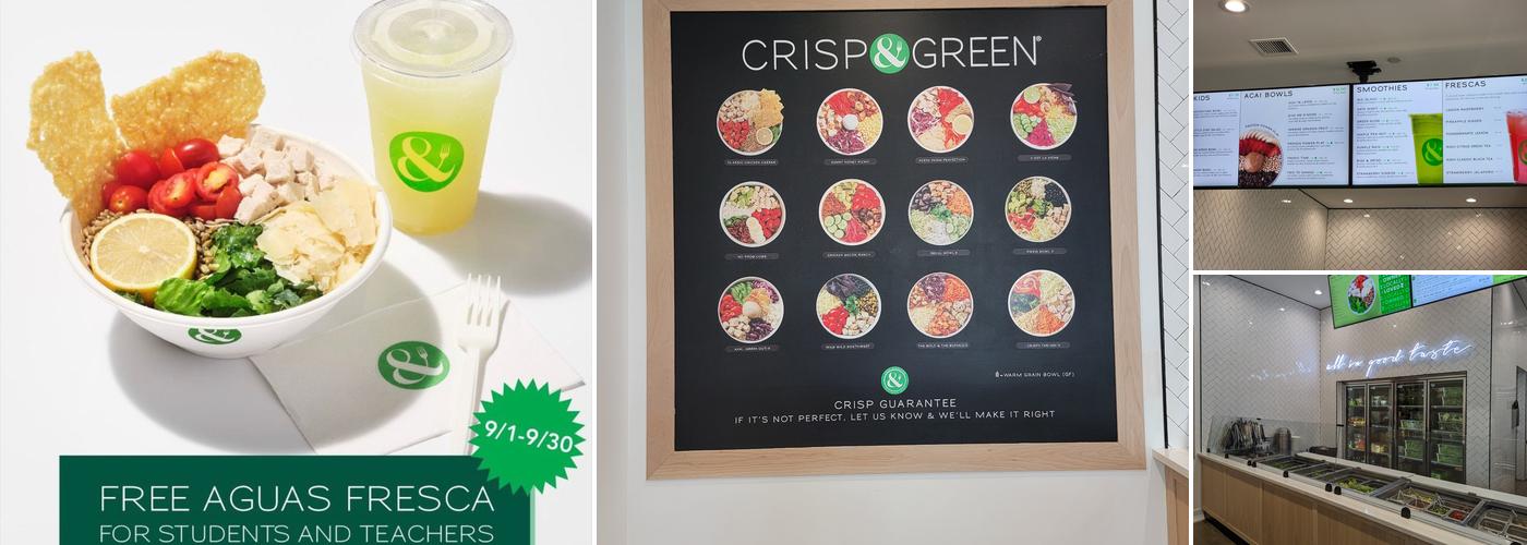 CRISP & GREEN Menu
