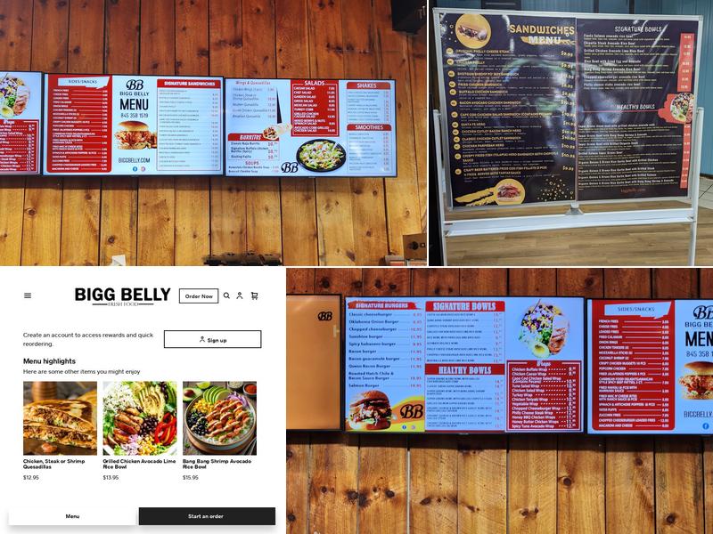Bigg Belly Menu