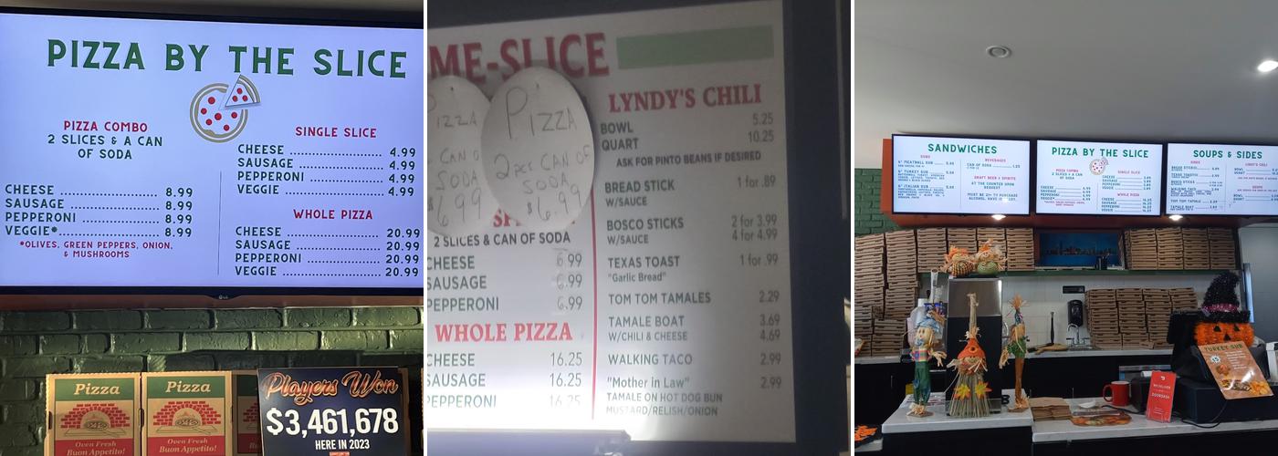 Home-Slice Pizza Shop & Drive Thru Menu