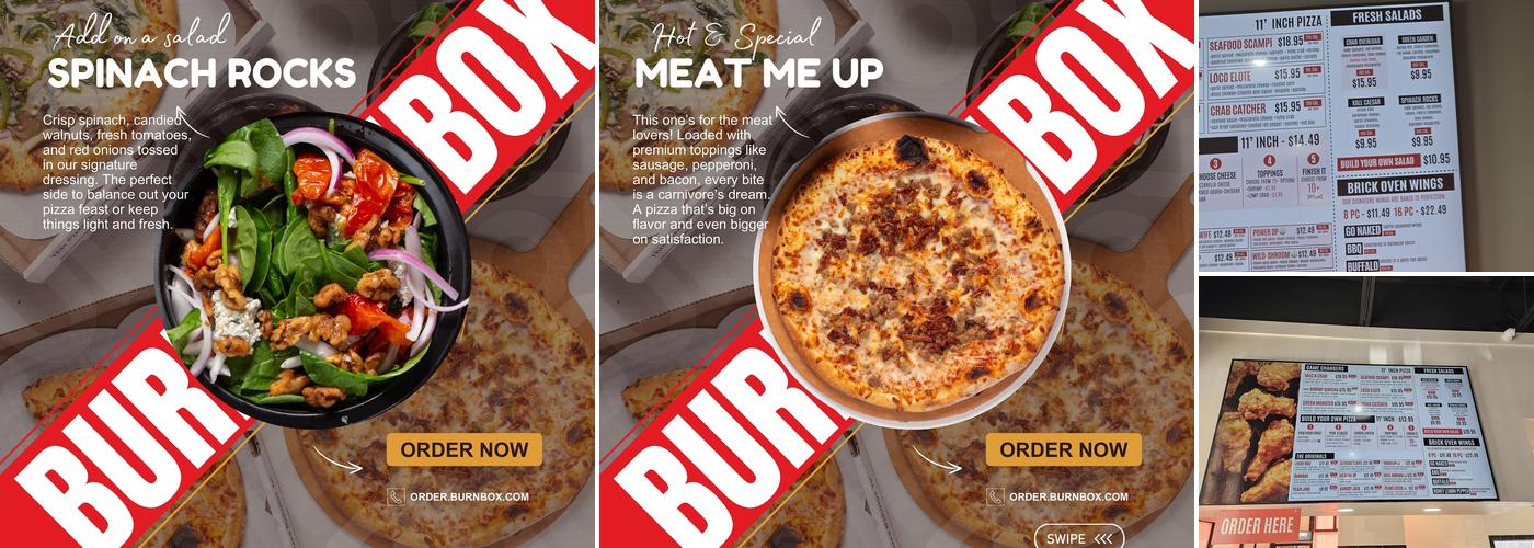 BurnBox Pizza Menu
