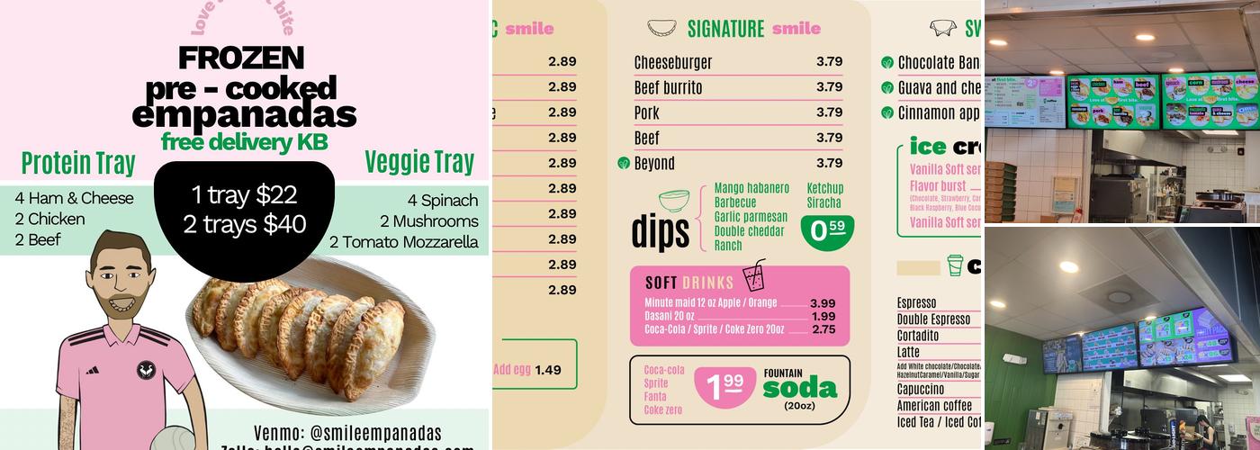 Smile Empanadas Menu