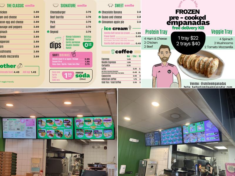 Smile Empanadas Menu