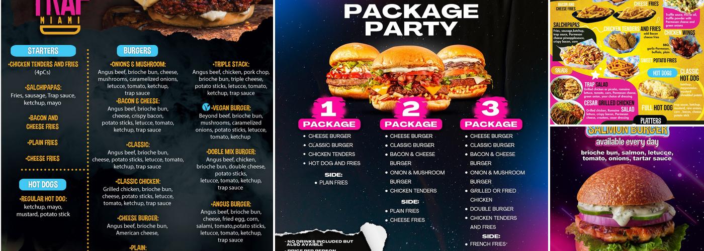 Burger Trap Miami Menu