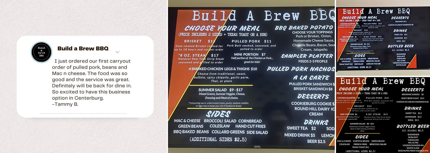Build a Brew BBQ Menu
