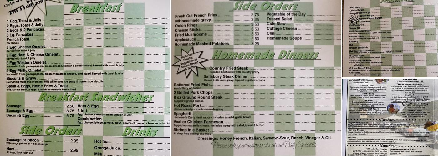 VanDyne's Restaurant Menu