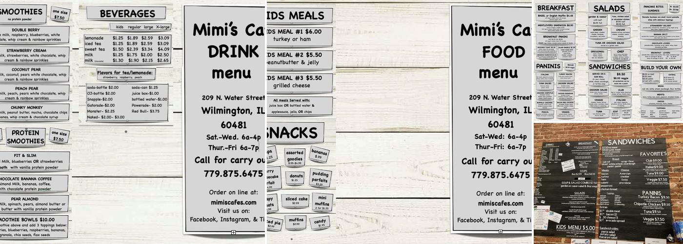 Mimi's Cafe Menu